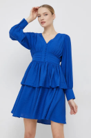 foto сукня y.a.s daza колір синій mini розкльошена