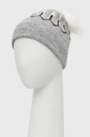 foto шапка з домішкою вовни vero moda колір сірий