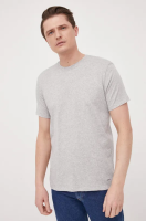 foto бавовняна футболка lounge michael kors 3-pack колір сірий однотонний