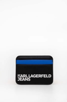 foto чохол на банківські карти karl lagerfeld jeans колір чорний