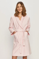 foto бавовняний халат kenzo колір рожевий