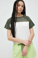 foto футболка wrangler atg жіноча колір зелений