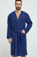 foto бавовняний халат polo ralph lauren колір синій