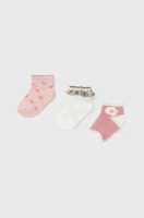 foto шкарпетки для немовлят mayoral 3-pack колір помаранчевий