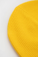 foto шапка з домішкою вовни united colors of benetton колір жовтий з тонкого трикотажу