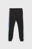 foto спортивні штани hype колір чорний з аплікацією