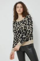 foto светр vila жіночий колір бежевий теплий