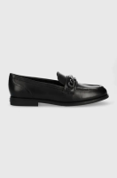 foto шкіряні туфлі guess fl7vic lea14 жіночі колір чорний на плоскому ходу victer