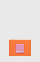 foto чохол на банківські карти karl lagerfeld jeans колір помаранчевий