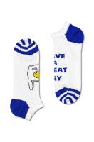 foto шкарпетки happy socks souvenir low sock колір білий