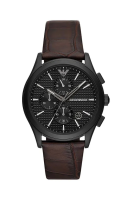 foto годинник emporio armani чоловічий колір коричневий