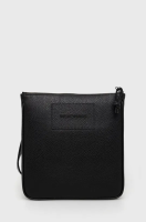 foto шкіряна сумка emporio armani колір чорний