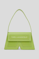foto шкіряна сумочка karl lagerfeld icon k shb leather колір зелений