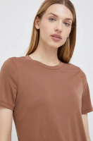 foto футболка vero moda жіночий колір коричневий