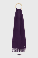 foto вовняний шарф ps paul smith колір фіолетовий однотонний