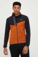 foto спортивна кофта salewa чоловіча колір помаранчевий візерунок