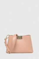 foto шкіряна сумочка furla fleur колір рожевий