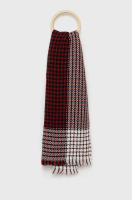 foto шарф з домішкою вовни united colors of benetton колір червоний візерунок