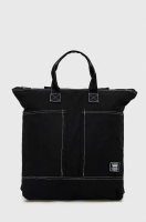 foto бавовняний рюкзак vans колір чорний великий однотонний