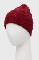foto шапка з домішкою кашеміру united colors of benetton колір бордовий з тонкого трикотажу