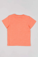 foto бавовняна футболка для немовлят zippy колір помаранчевий