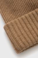 foto вовняна шапка woolrich колір коричневий з тонкого трикотажу вовна