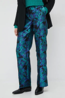 foto штани y.a.s limira жіночі колір бірюзовий широке висока посадка
