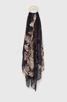 foto шарф twinset жіночий колір чорний візерунок