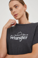 foto футболка wrangler atg жіноча колір сірий