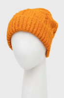 foto шапка з домішкою вовни united colors of benetton колір помаранчевий з товстого трикотажу