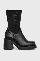 foto черевики vagabond brooke жіночі колір чорний каблук блок