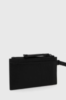 foto шкіряний гаманець trussardi чоловічий колір чорний