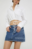 foto джинсова спідниця tommy jeans колір синій mini пряма