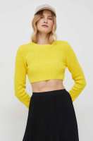 foto светр xt studio жіночий колір жовтий легкий