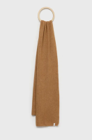 foto вовняний шарф selected homme колір коричневий меланж