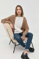foto светр weekend max mara жіночий колір коричневий легкий