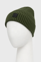 foto шапка solid колір зелений з товстого трикотажу