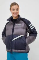 foto спортивна пухова куртка adidas terrex utilitas колір синій