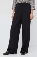 foto штани vero moda жіночі колір чорний широке висока посадка