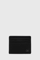 foto шкіряний чохол на банківські карти calvin klein колір чорний