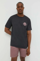 foto футболка volcom чоловічий колір сірий з принтом