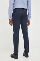 foto бавовняні штани trussardi чоловічі колір синій пряме