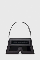 foto шкіряна сумочка karl lagerfeld icon k shb leather колір чорний