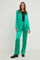 foto комплект - жакет та штани answear lab жіночий колір зелений