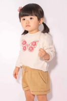 foto шорти для немовлят mayoral колір бежевий однотонні
