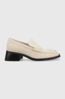 foto замшеві туфлі vagabond blanca жіночі колір бежевий каблук блок 5417.640.02