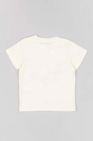 foto бавовняна футболка для немовлят zippy колір бежевий