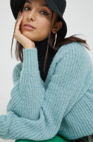 foto светр vila жіночий колір бірюзовий легкий