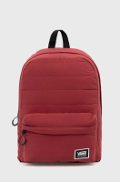 foto рюкзак vans жіночий колір червоний великий гладкий