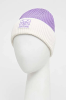 foto шапка з домішкою вовни united colors of benetton x pantone колір фіолетовий